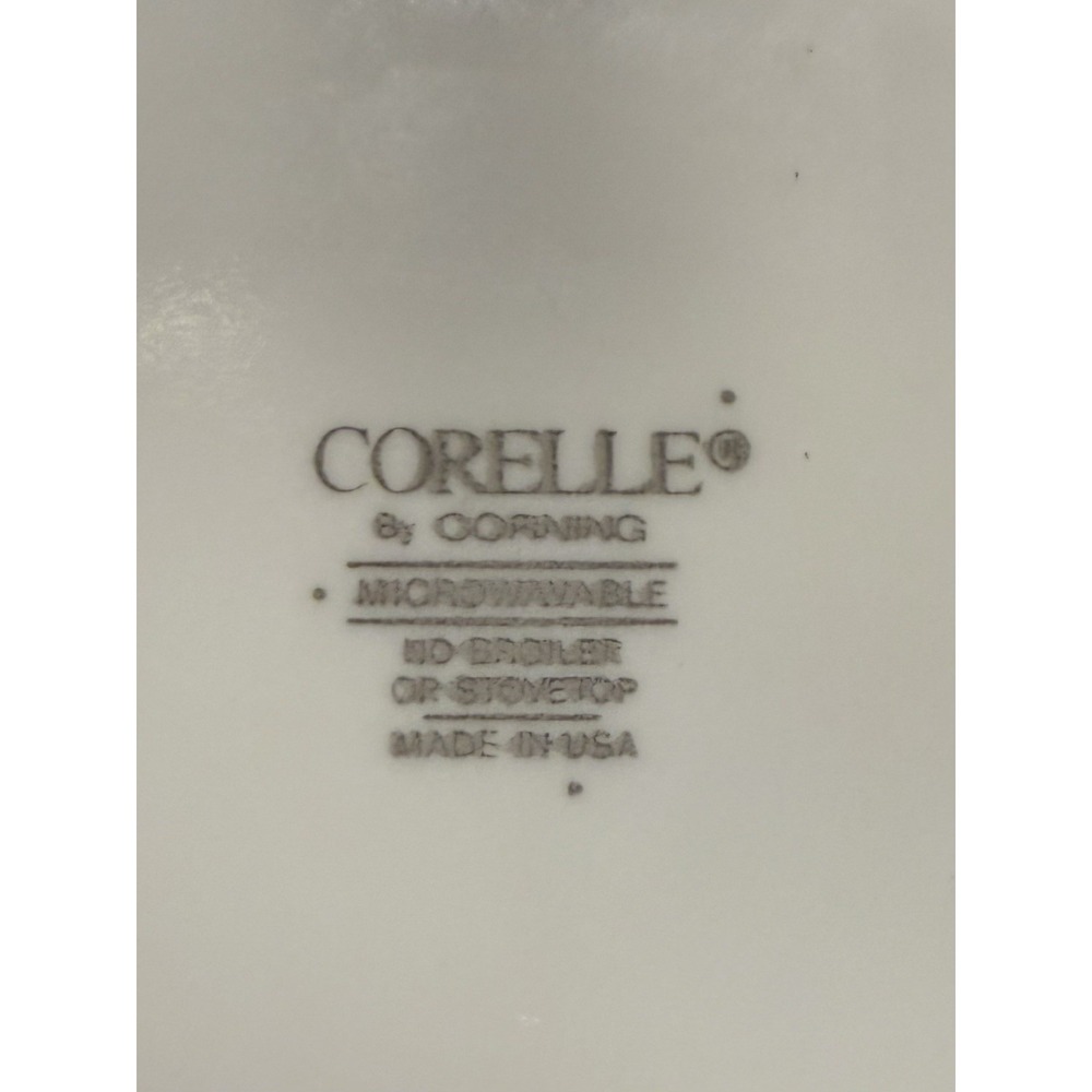 Corelle Lyrics Black (3) Replacement Plates 6-3/4" White Black Leaves Bread - Picture 4 of 5